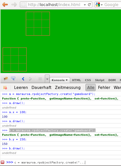 Firebug used for testing